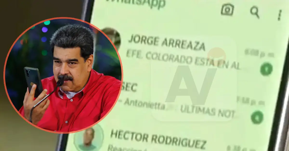 Maduro's WhatsApp reveals his interest in the progress of the Aragua Train in the USA