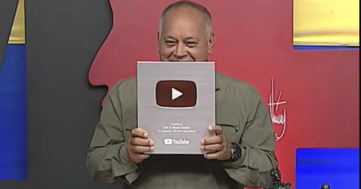 YouTube removes Diosdado Cabello's channel after massive complaints